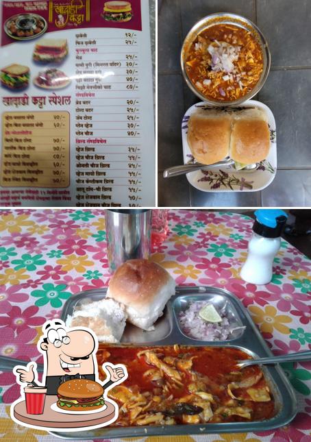 Try out a burger at Khadadi katta (खादाडी कट्टा)