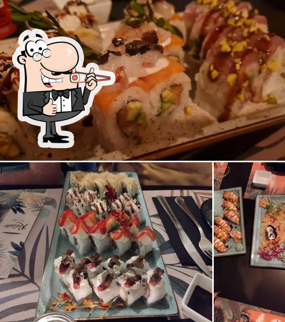 Scegli le varie opzioni di sushi