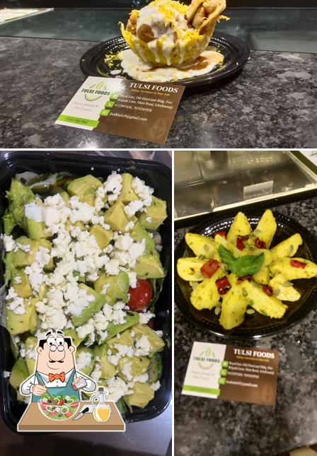 Greek salad at Tulsi Foods