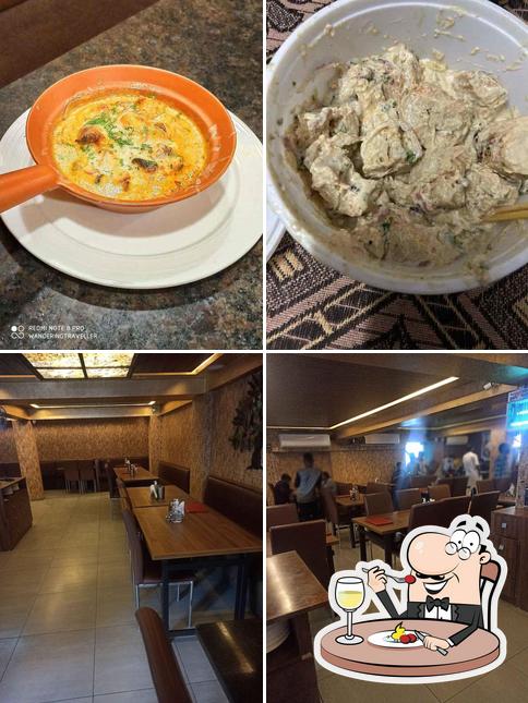 This is the image showing food and interior at Let's Table Talk