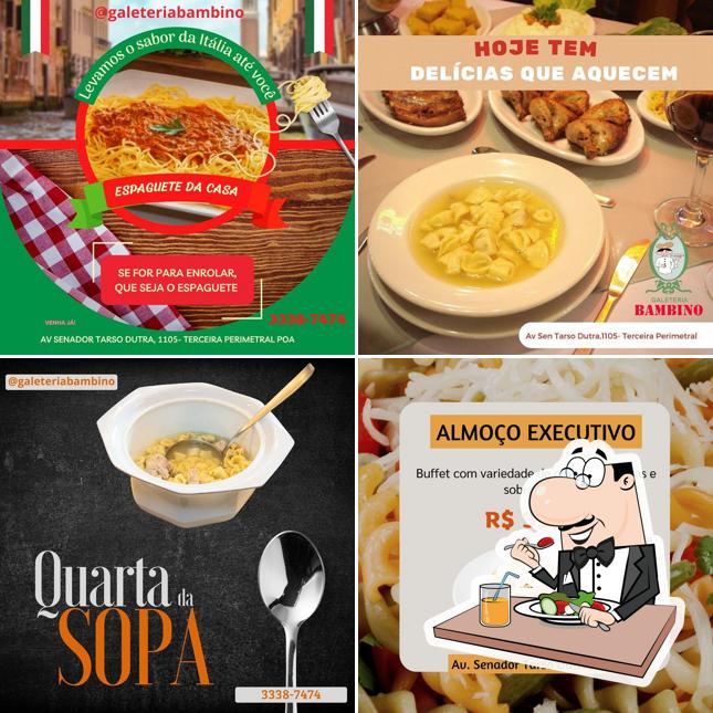 Comida em Galeteria Bambino