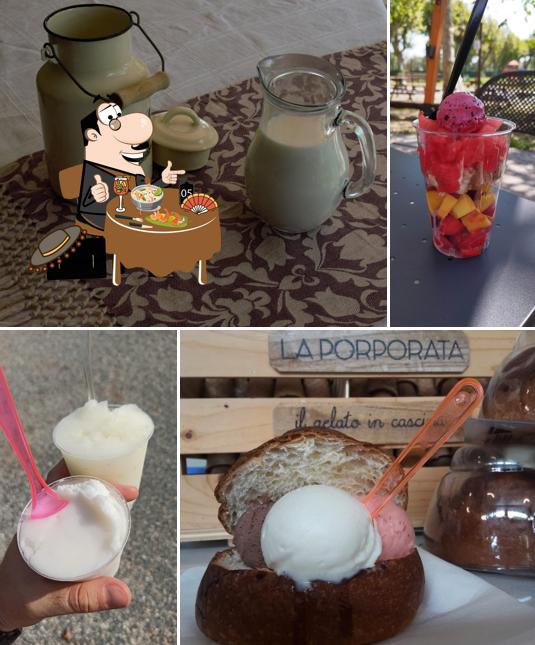 Cibo al Agrigelateria La Porporata