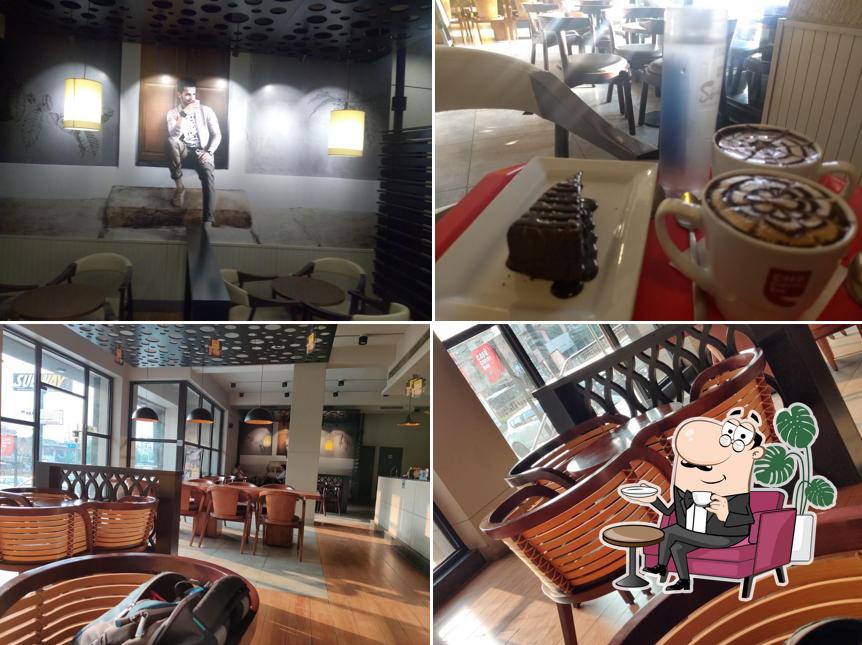 The interior of Café Coffee Day