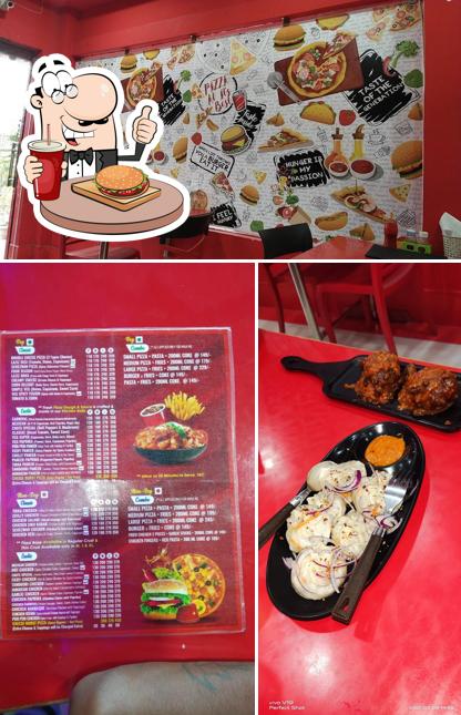 Try out a burger at Laziz Pizza