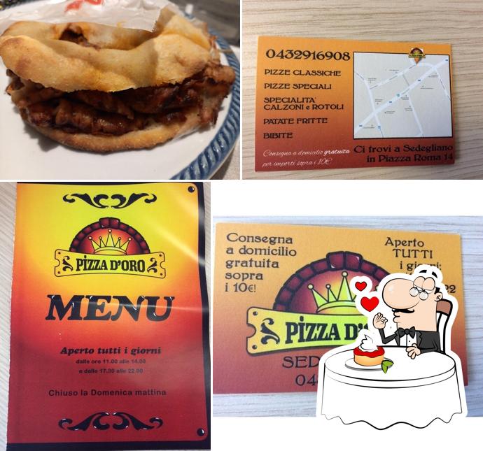 Pizza d'Oro Sedegliano serve un'ampia gamma di dessert