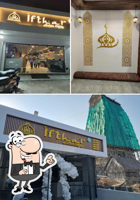 The restaurant's interior and exterior