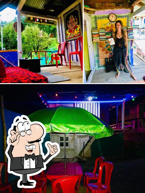 The interior of library cafe pulga