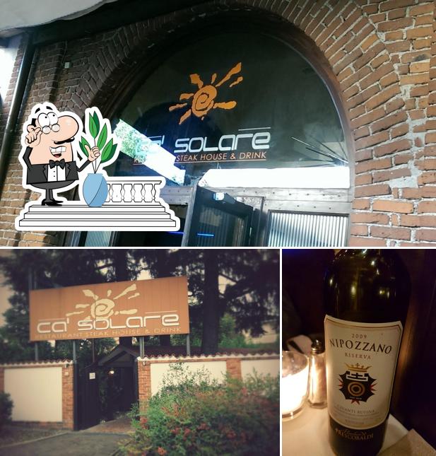 Ristorante Ca'Solare si caratterizza per la esterno e alcol