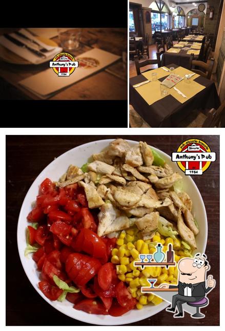 Tra le diverse cose da Anthony'S Pub si possono trovare la interni e bevanda