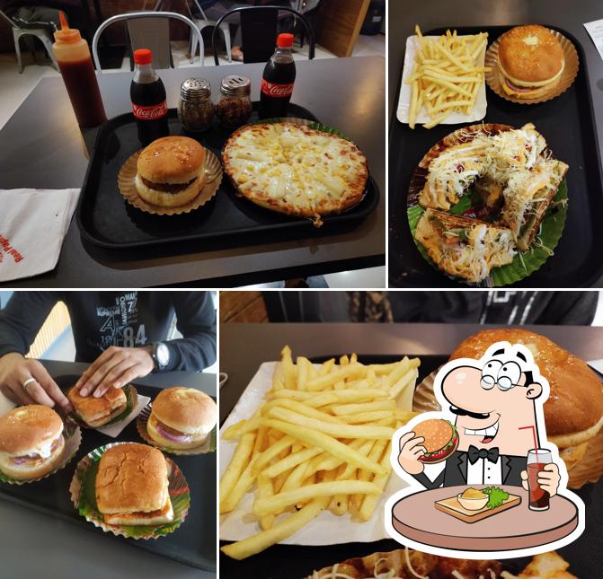 Try out a burger at Real Paprika Express Outlet