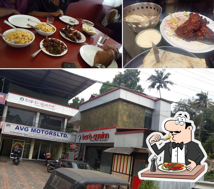 Food at Bar Be Que Inn