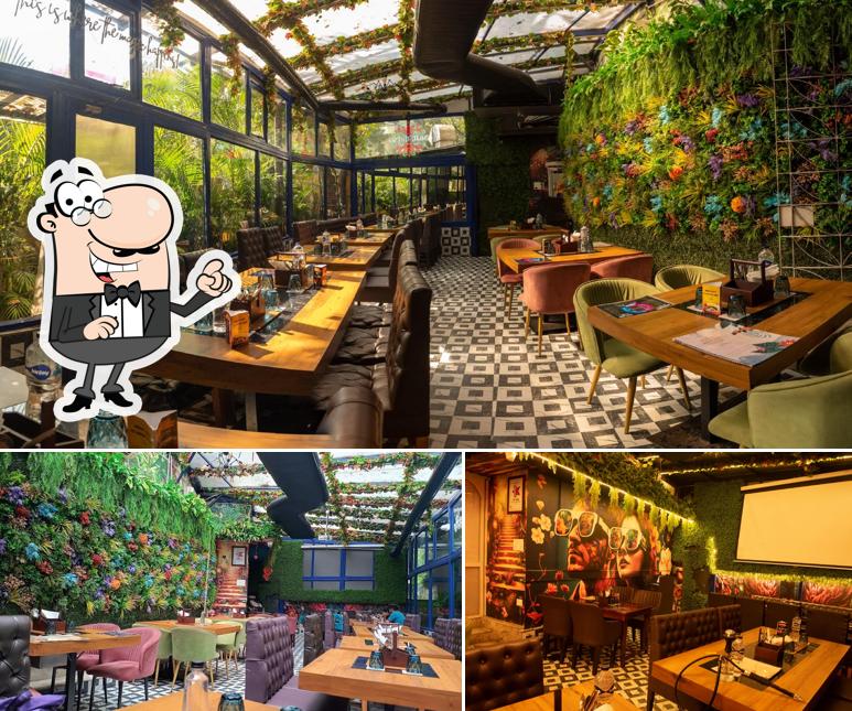 Take a seat at one of the tables at Garden of Dreams