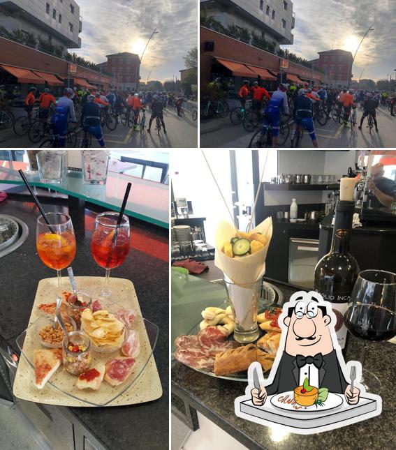 Dai un’occhiata alla immagine che mostra la cibo e esterno di Bar Topino di Pioli/Falletta Snc