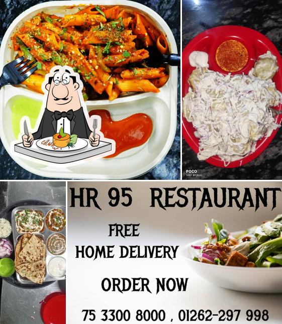 Food at HR 95 restaurant