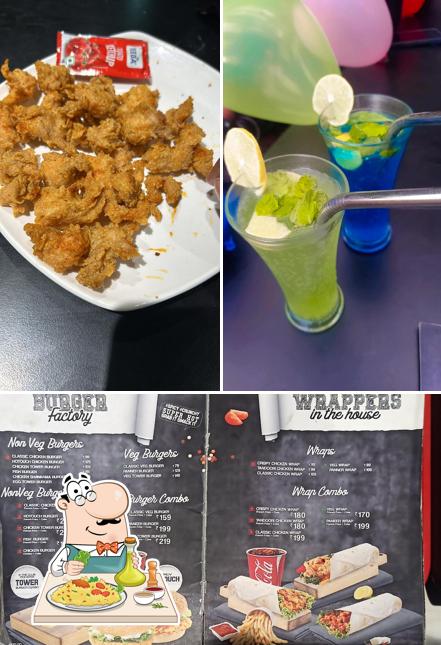 This is the image displaying food and interior at Mb wings Ramapuram