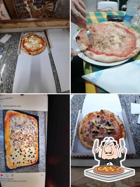 A Pizzeria Trattoria Galluras, puoi provare una bella pizza