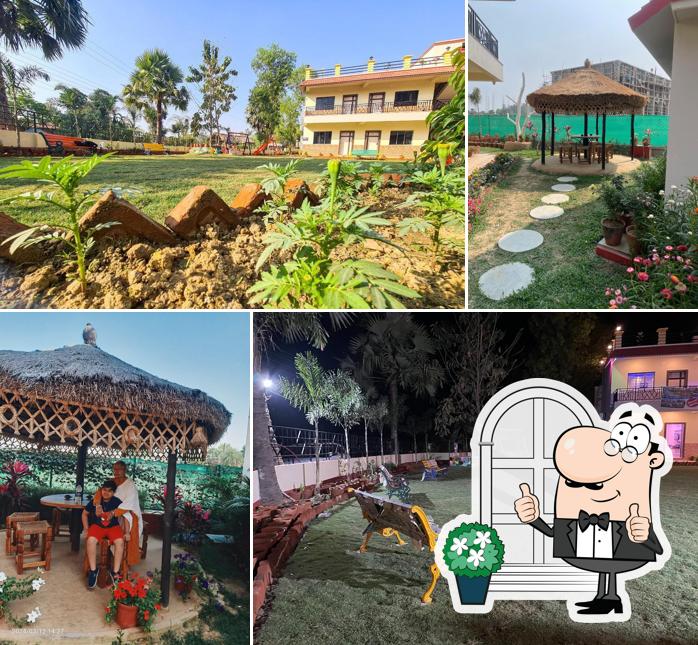 The exterior of Resort Sanjhbati রিসোর্ট সাঁঝবাতি