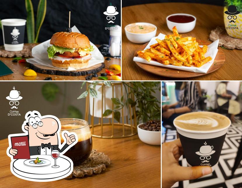 Among various things one can find food and drink at Coffee D'Costa