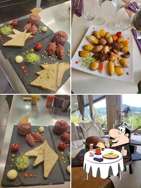 Piatto di formaggi al Restaurant Comme Avants