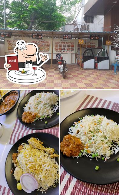 Take a look at the image displaying food and exterior at ROYAL FOOD FAMILY RESTAURANT