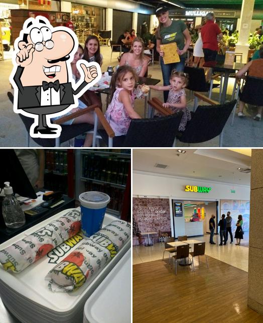 O interior do Subway