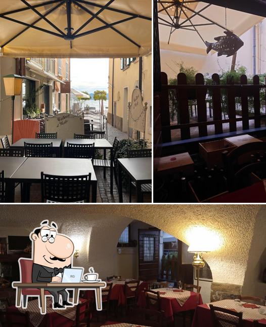 Gli interni di Trattoria al Vicolo
