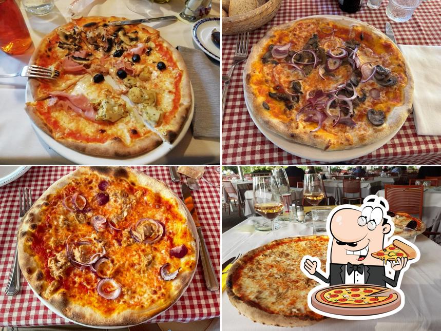A Ristorante Pizzeria Erica, puoi prenderti una bella pizza