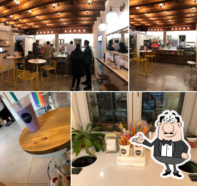 Gli interni di Frankly Bubble Tea & Coffee