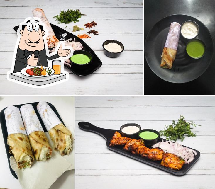 Food at Tandoori shawarma