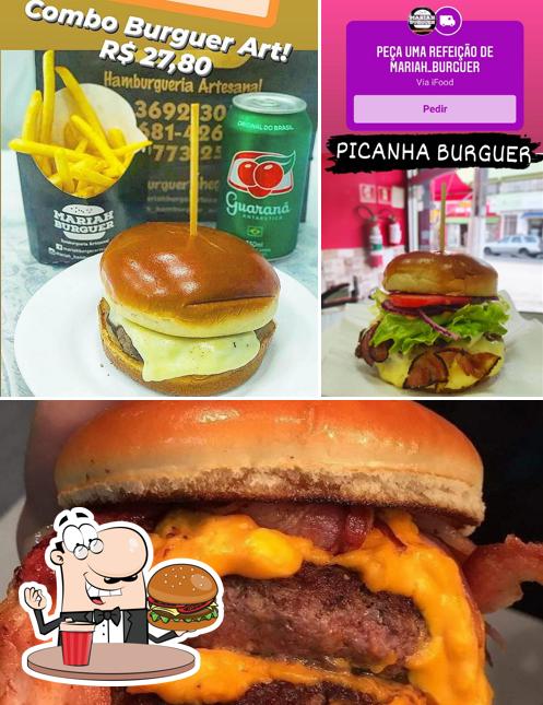 Delicie-se com um hambúrguer no Mariah Burguer