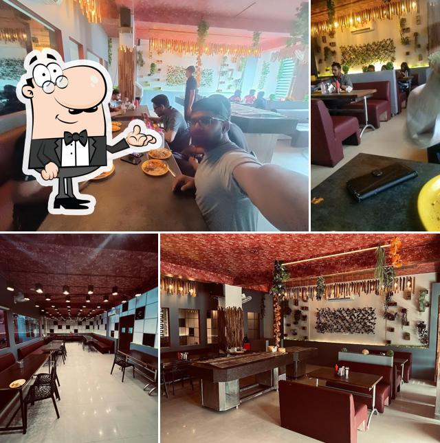 The interior of Pizza World