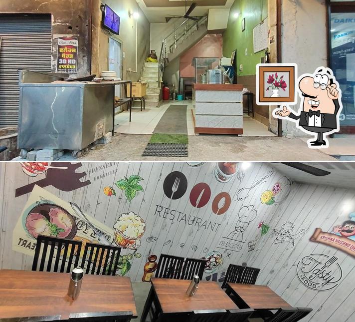 Check out how krishna vaishnu dhabha looks inside