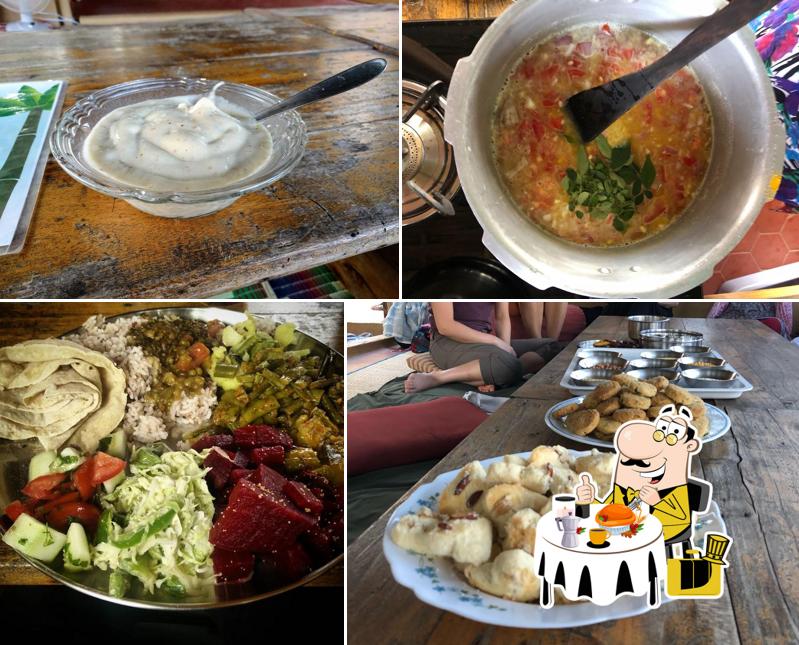 Food at Anu's Cafe