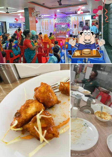 Food at Nakshatram Pure Veg Restaurant & A.V Lodge