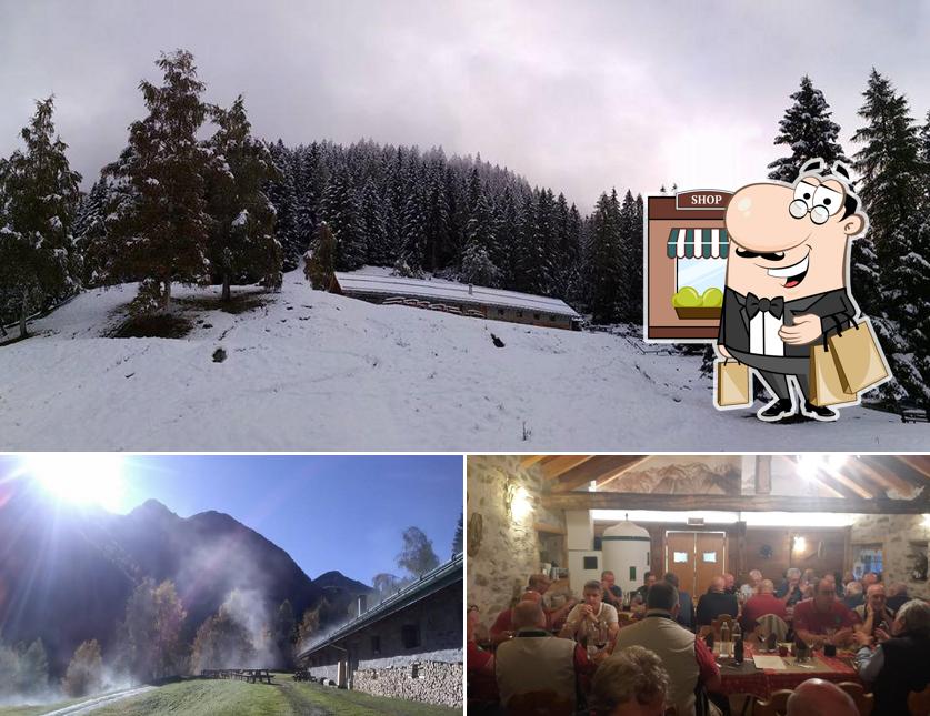 Questa è la foto che raffigura la esterno e interni di Malga Frattasecca