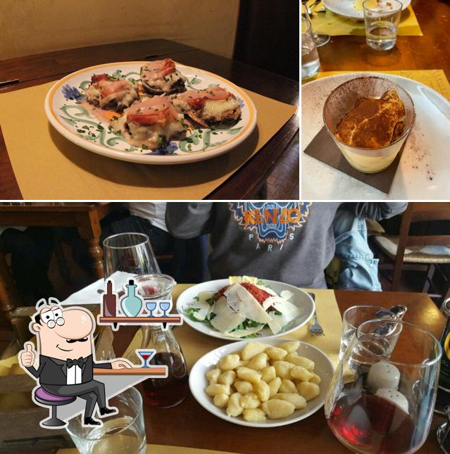 Gli interni di Osteria il Ciottolo