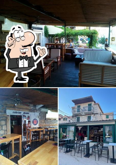 Gli interni di Caffe bar Drama