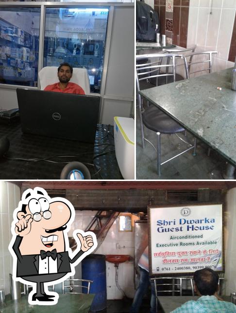 The interior of Hotel Dwarka