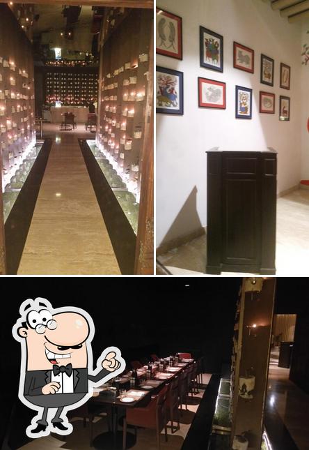 The interior of Kebabs & Kurries Dwarka