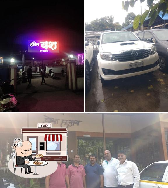 The exterior of Hotel yash