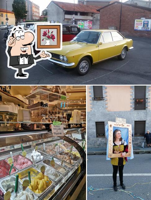 La immagine di interni e esterno da Ul Gelatè