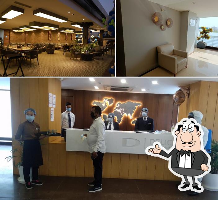 The interior of Delice Hotel