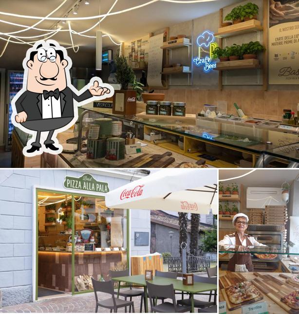 Gli interni di Basil Pizzeria