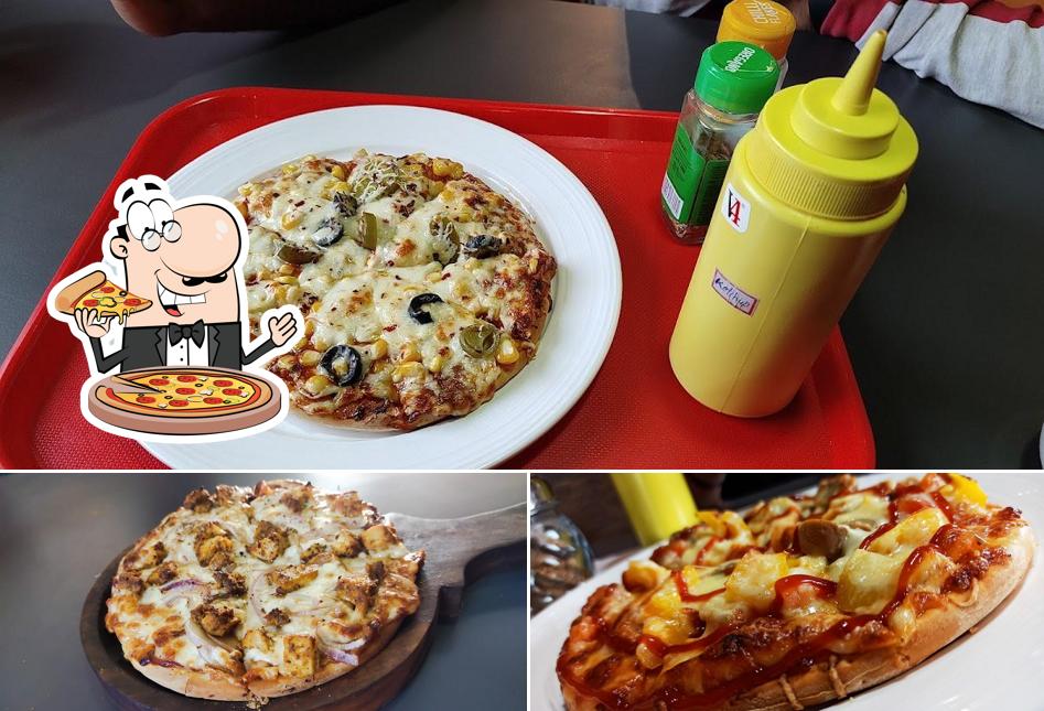 Pick pizza at Paradise cafe and grill