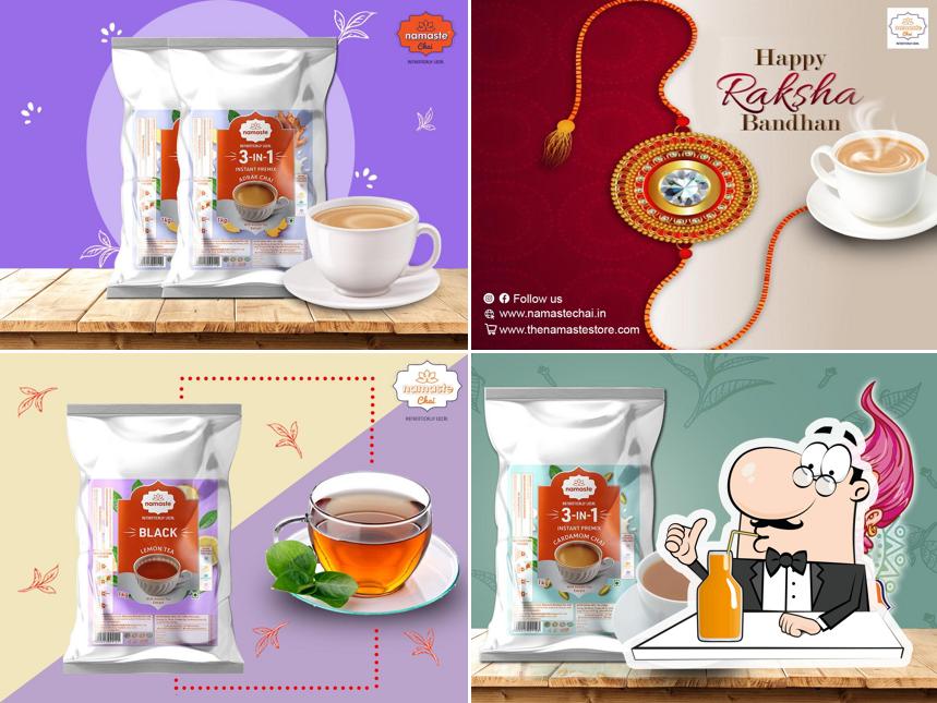 Enjoy a drink at Namaste chai