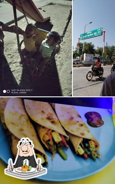 Check out the picture showing food and exterior at Saras Parlour, Nehru Garden