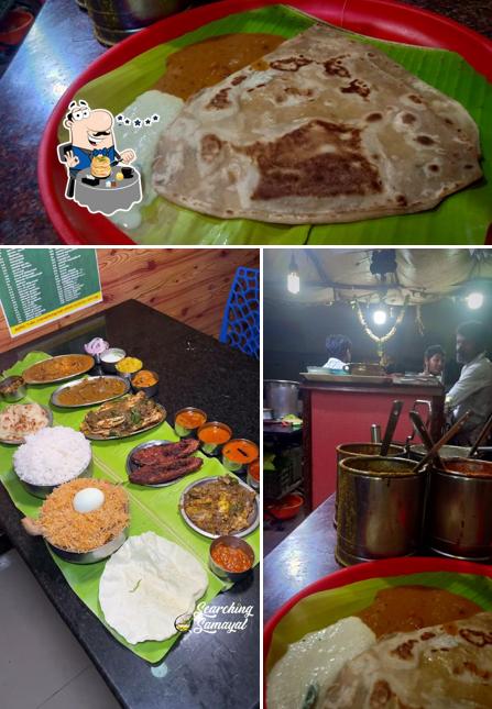 Food at Sri Amman Chettinadu Hotel