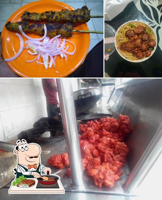 Order meat dishes at Taste Well Noodles