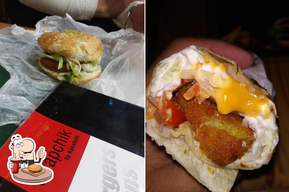 Try out one of the burgers served at Wrapchik