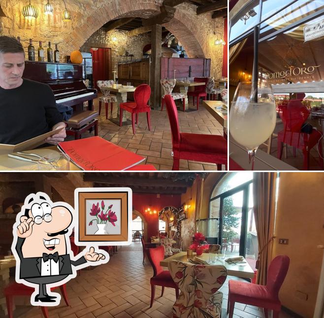 Questa è la foto che raffigura la interni e bevanda di Pomod'oro Gourmet Pizzeria Ristorante